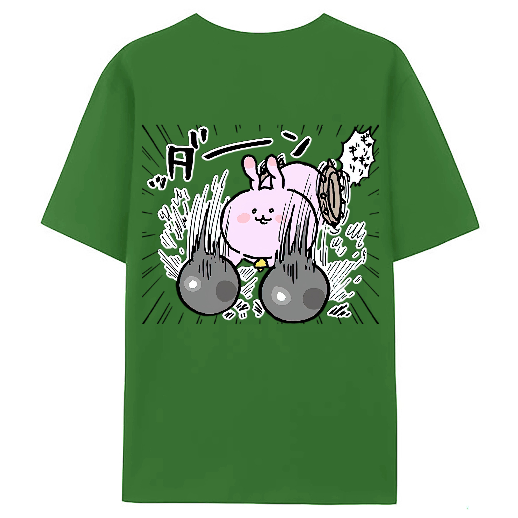 （画像用） ちいかわ うさぎ Chii-kawa usagi レディース半袖Tシャツ(バックプリント)